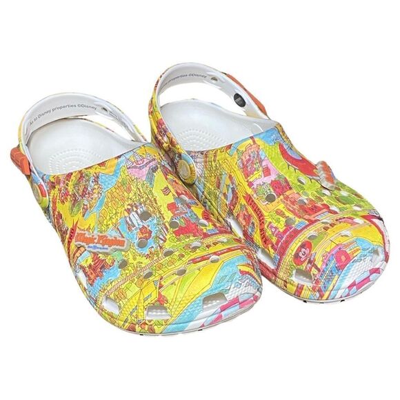 Disney Parks Crocs Magic Kingdom Park Guide Vault Collection 50th Anniversary - Picture 1 of 16